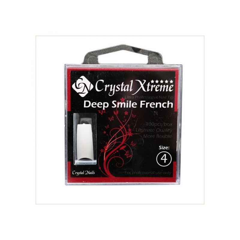 Crystal Nails - Tipsuri Xtreme Deep Smile French nr. 4 (50 buc. /set)