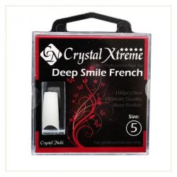 Crystal Nails - Tipsuri Xtreme Deep Smile French nr. 5 (50 buc. /set)