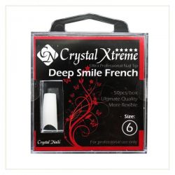Crystal Nails - Tipsuri Xtreme Deep Smile French nr. 6 (50 buc. /set)