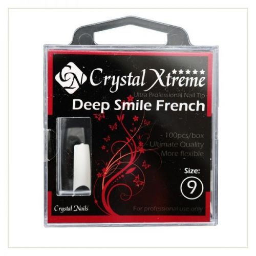 Crystal Nails - Tipsuri Xtreme Deep Smile French nr. 9 (50 buc. /set)