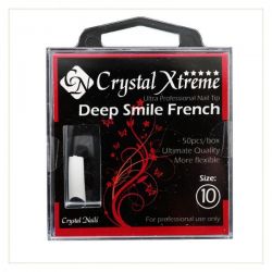 Crystal Nails - Tipsuri Xtreme Deep Smile French nr. 10 (50 buc. /set)