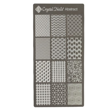 Crystal Nails - Stamping Plate - Abstract (matrita pt stampila)