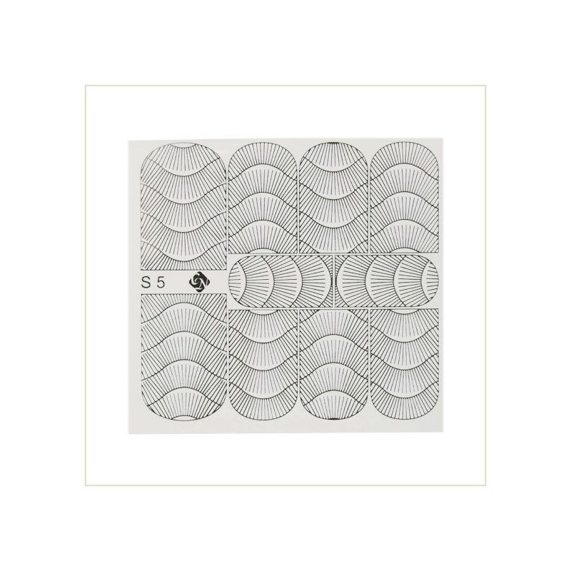 Crystal Nails - Water Decal Foil Effect - Abtibilde cu Efect de Folie - S5