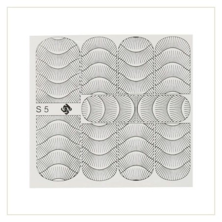 Crystal Nails - Water Decal Foil Effect - Abtibilde cu Efect de Folie - S5