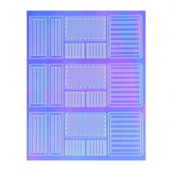 Crystal Nails - Sticker Mirror - 3 (abtibild unghii)