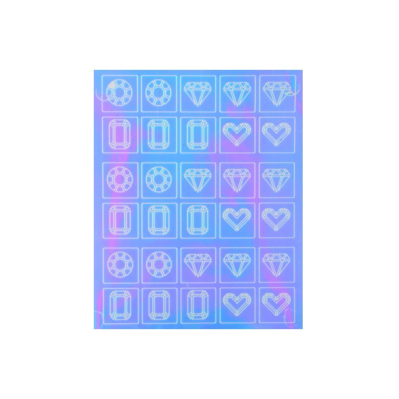 Crystal Nails - Sticker Mirror - 5 (abtibild unghii)