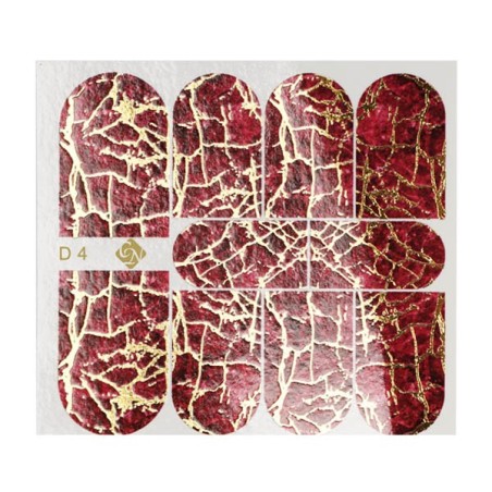 Crystal Nails - Water Decal Foil Decoupage - D4 (abtibild unghii)