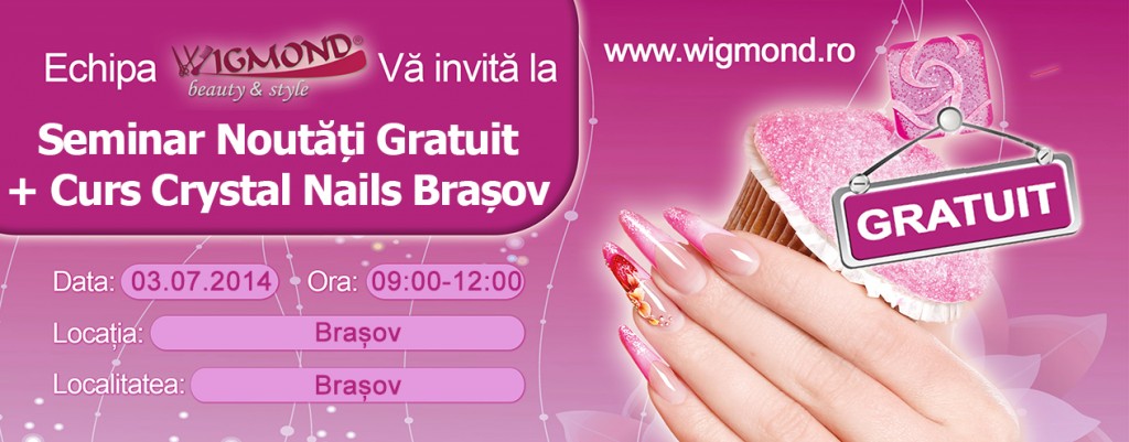 Seminar Noutati + Curs de Unghii Tehnice Crystal Nails  Brasov 03 iulie 2014