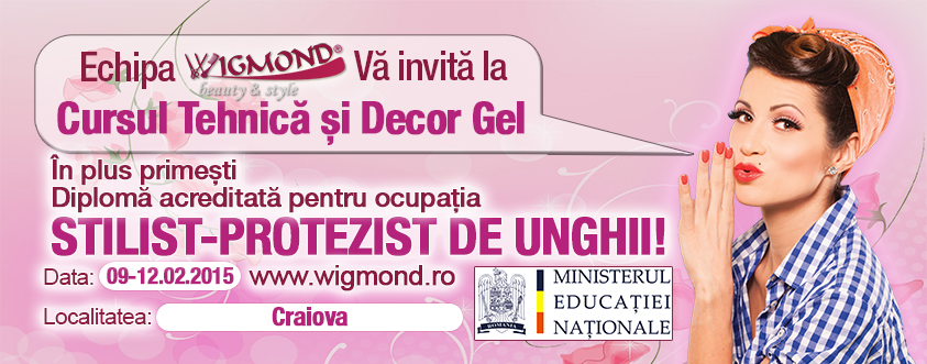 Curs Acreditat Tehnica si decor Gel Craiova 09-12 februarie 2015