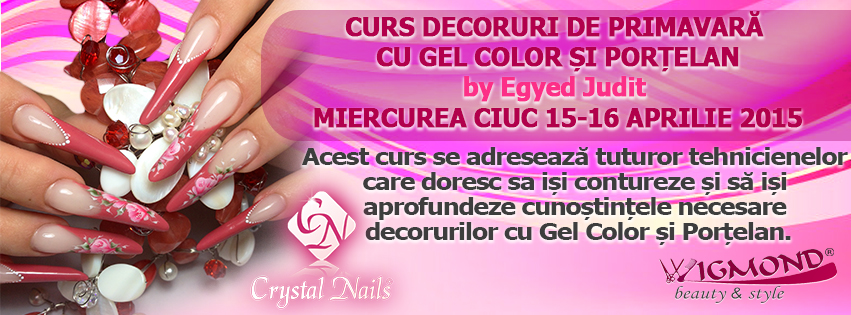 Curs Decoruri de Primavara cu Gel Color si Portelan by Egyed Judit Miercurea Ciuc 15-16 aprilie 2015
