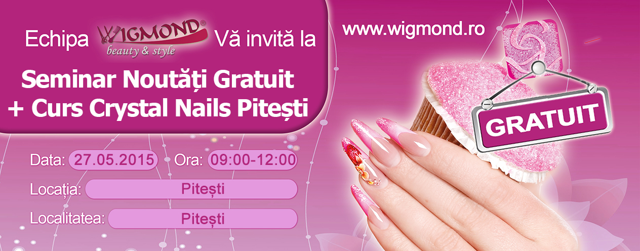 Seminar Noutati + Curs de Unghii Tehnice Crystal Nails Pitesti 27 mai 2015