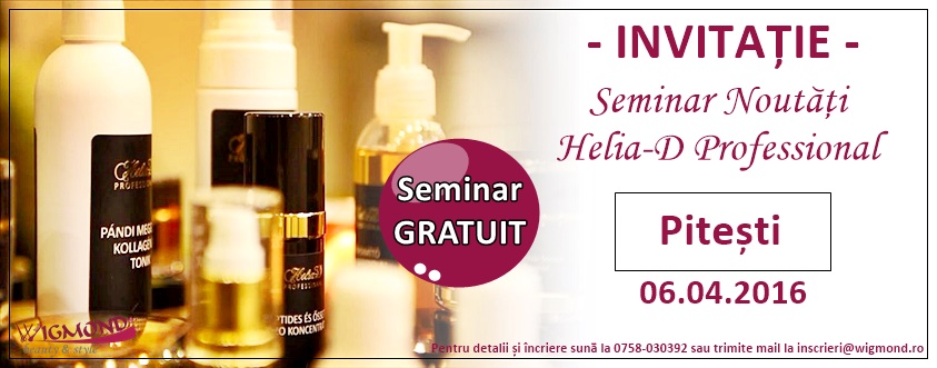 Seminar Gratuit Noutati Helia-D Professional