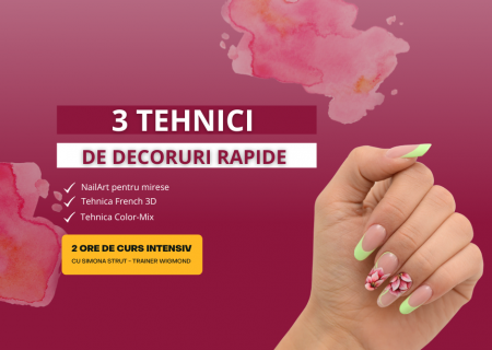 Webinar NailArt – 3 tehnici de decoruri rapide