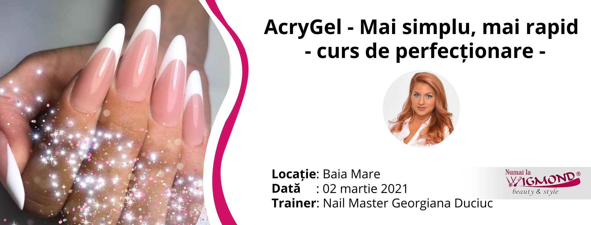 Curs Forme Scurte de Salon Fără Șablon cu AcryGel