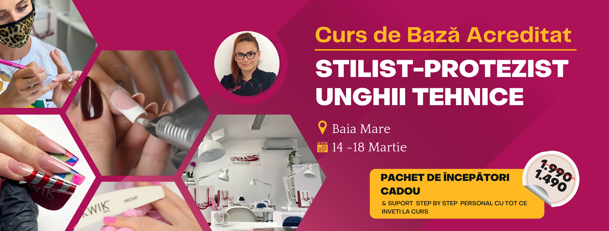 Curs de Baza Acreditat STILIST-PROTEZIST UNGHII TEHNICE – Baia Mare