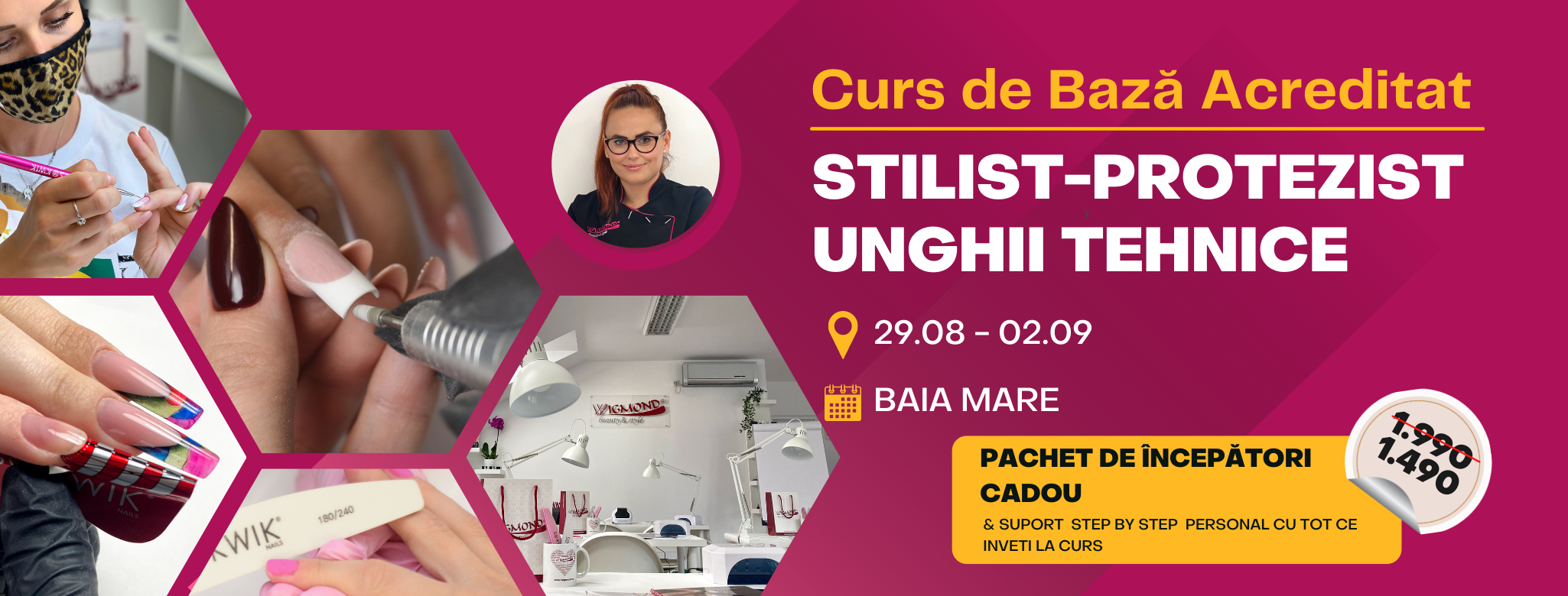 Curs de Baza Acreditat STILIST-PROTEZIST UNGHII TEHNICE (Intensiv) – Baia Mare