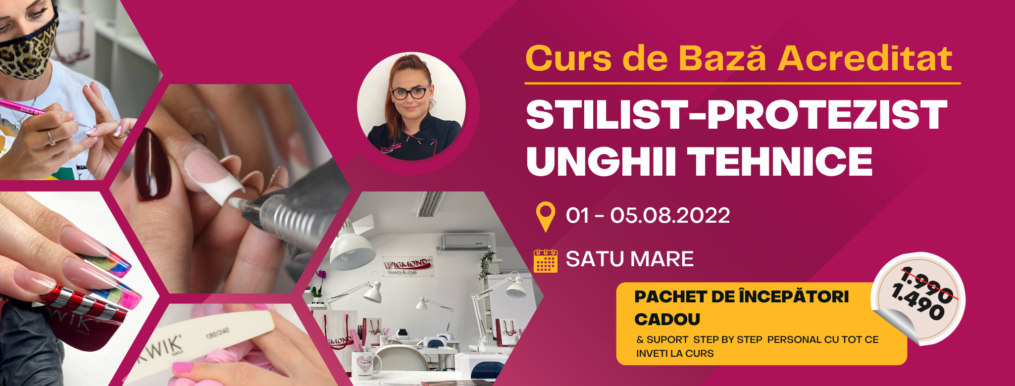 Curs de Baza Acreditat STILIST-PROTEZIST UNGHII TEHNICE – Satu Mare