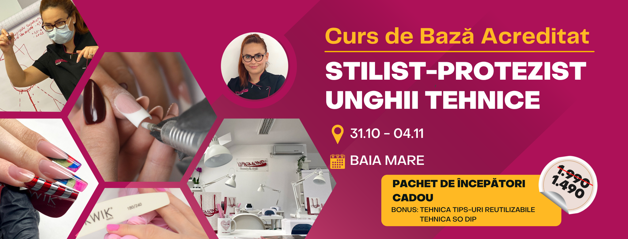 Curs de Baza Acreditat STILIST-PROTEZIST UNGHII TEHNICE (Intensiv) – Baia Mare