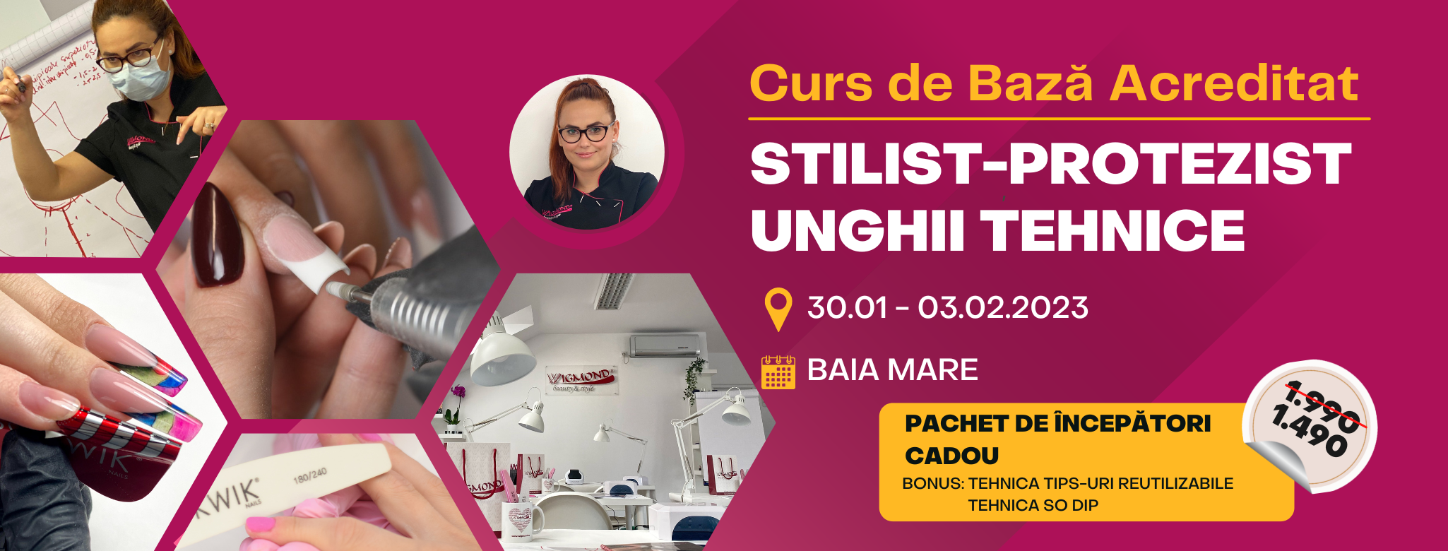 Curs de Baza Acreditat STILIST-PROTEZIST UNGHII TEHNICE (Intensiv) – Baia Mare