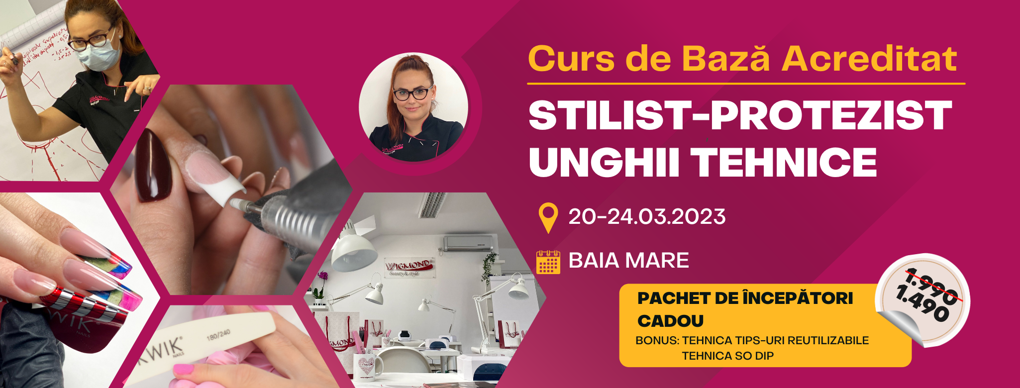 Curs de Baza Acreditat STILIST-PROTEZIST UNGHII TEHNICE (Intensiv) – Baia Mare