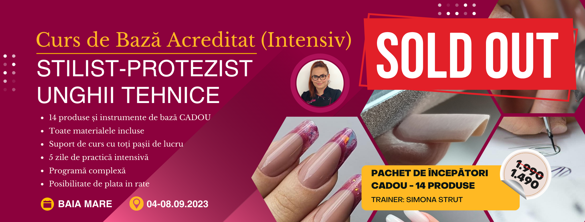 Curs de Baza Acreditat STILIST-PROTEZIST UNGHII TEHNICE (Intensiv) – Baia Mare