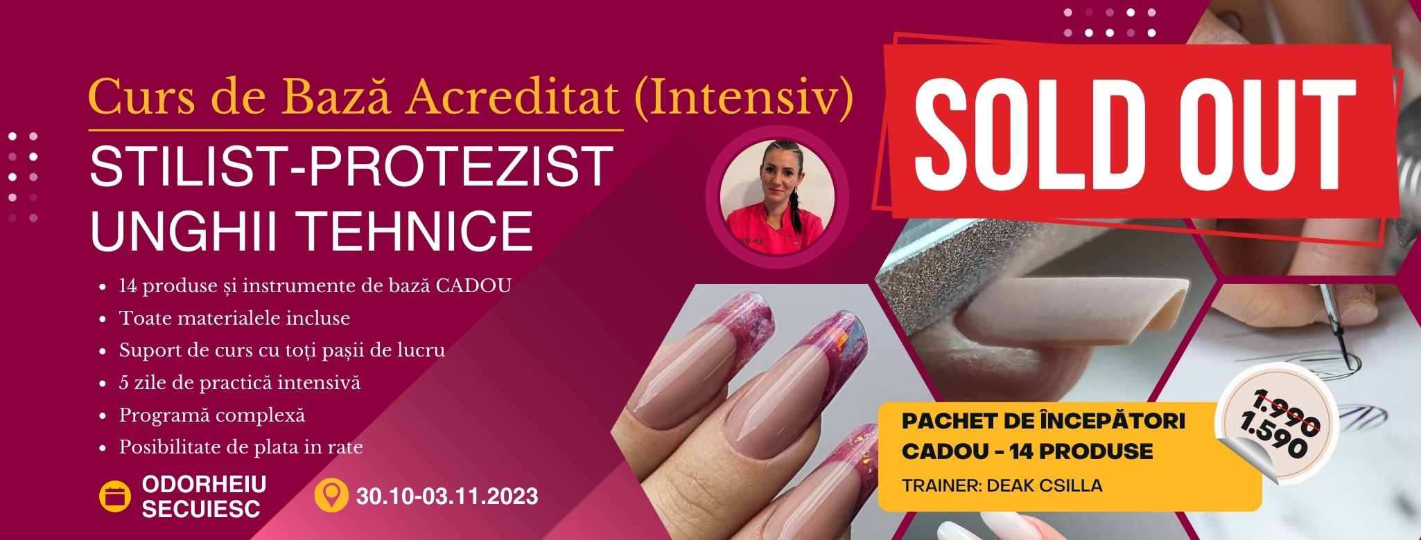 Curs de Baza Acreditat STILIST-PROTEZIST UNGHII TEHNICE (Intensiv) – Odorheiu Secuiesc
