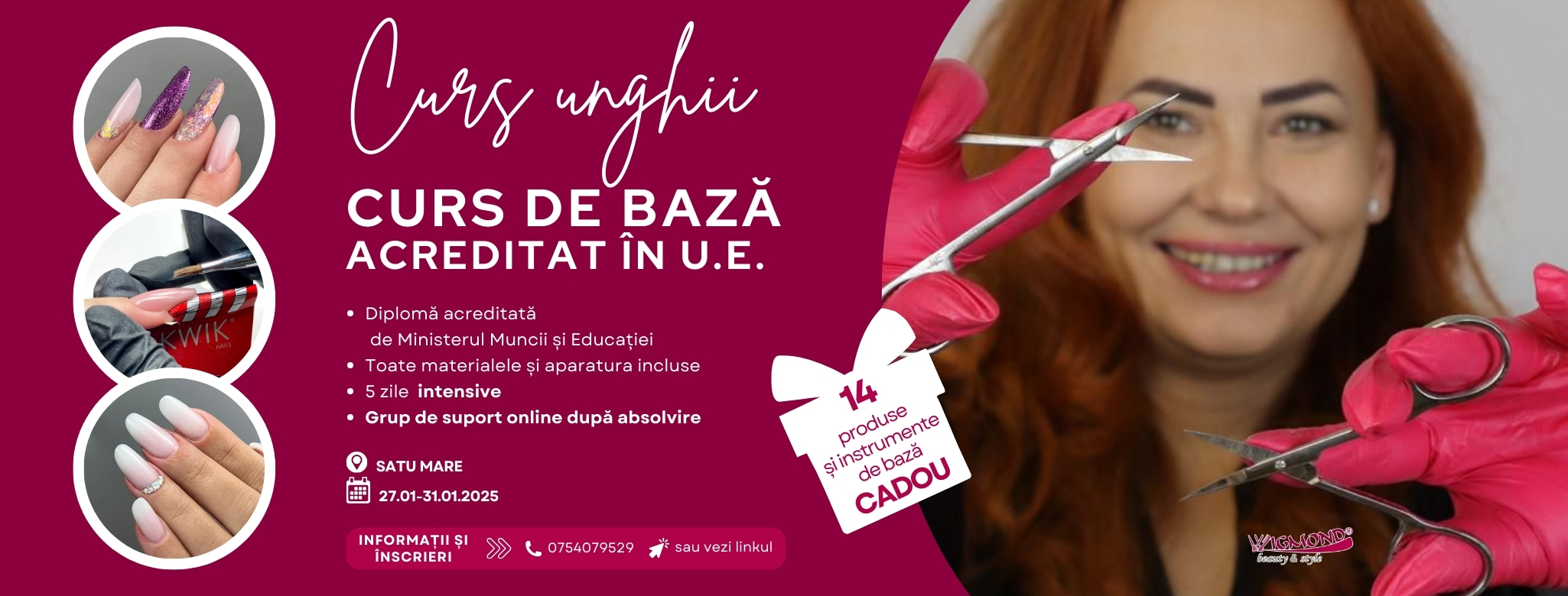 Curs de Baza Acreditat STILIST-PROTEZIST UNGHII TEHNICE (Intensiv) – Satu Mare