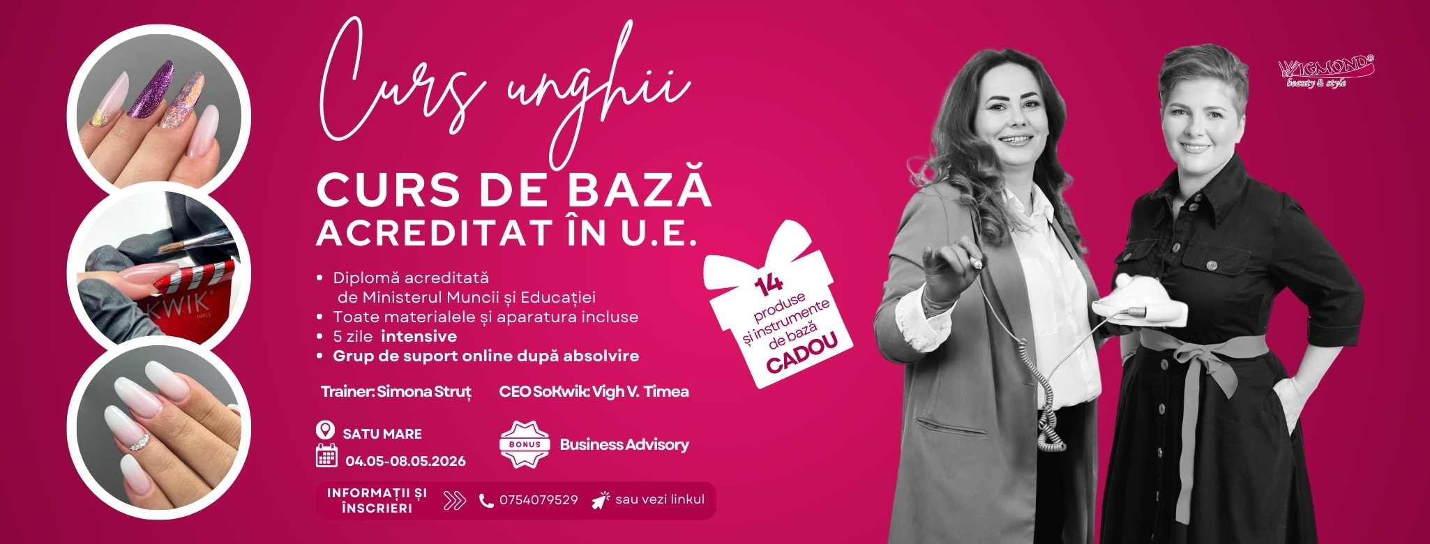 Curs de Baza Acreditat STILIST-PROTEZIST UNGHII TEHNICE (Intensiv) – Satu Mare